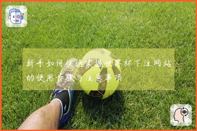 新手如何快速掌握世界杯下注网站的使用步骤与注意事项